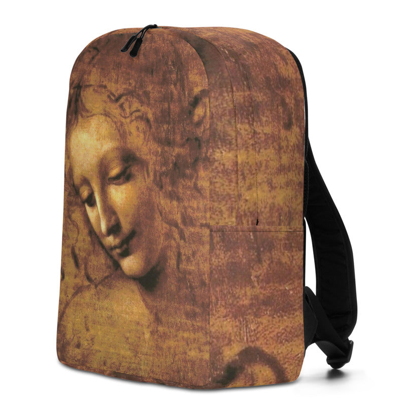 Lady of the Disheveled Hair by da Vinci Minimalist Backpack