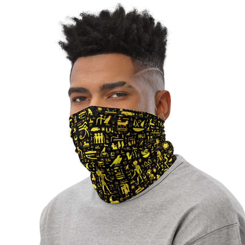 Egyptian Hieroglyphs Neck Gaiter