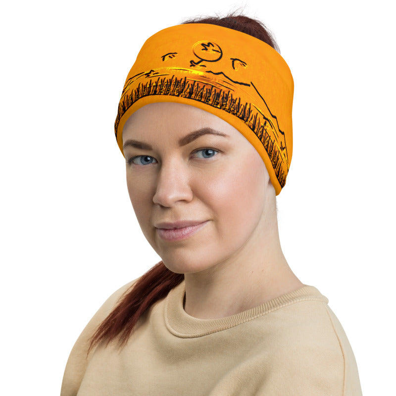 Sunrise In The Rushes Neck Gaiter