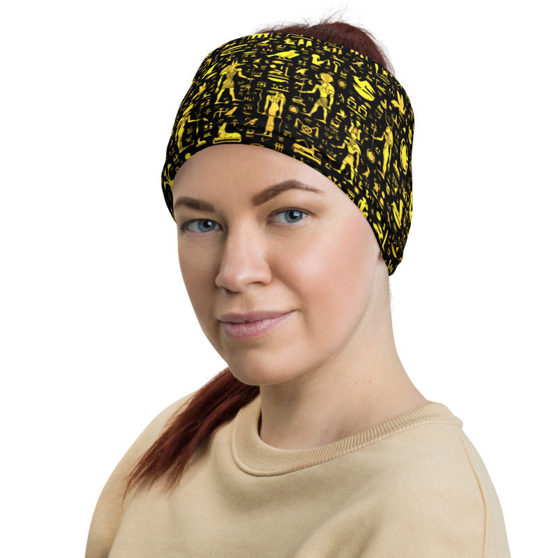 Egyptian Hieroglyphs Neck Gaiter