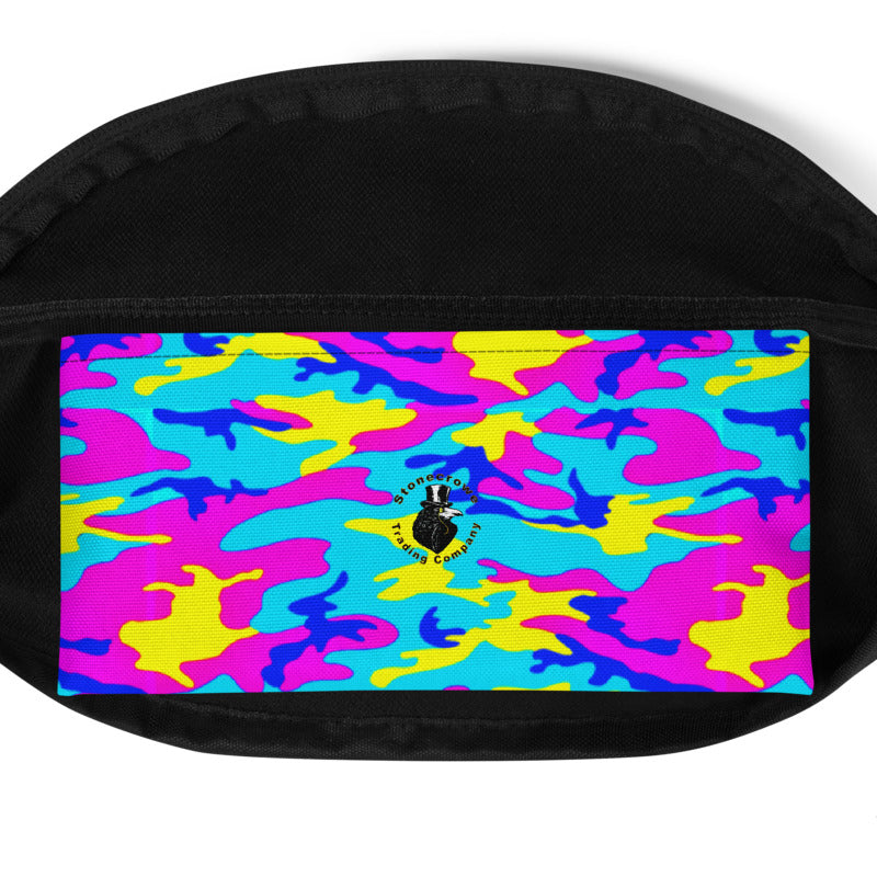 Colorful Camo Fanny Pack