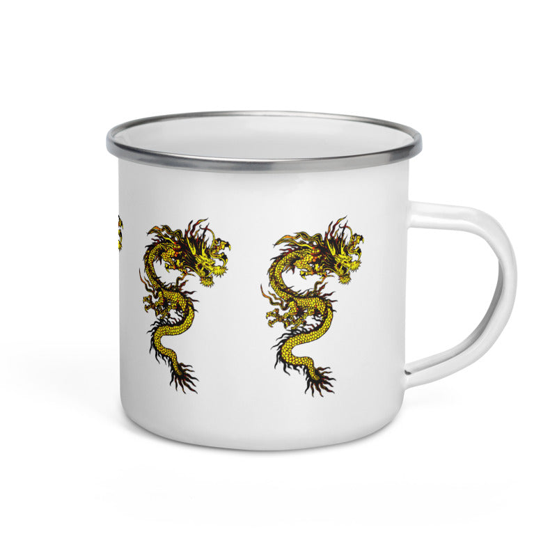 Dragon Emblazoned Enamel Mug