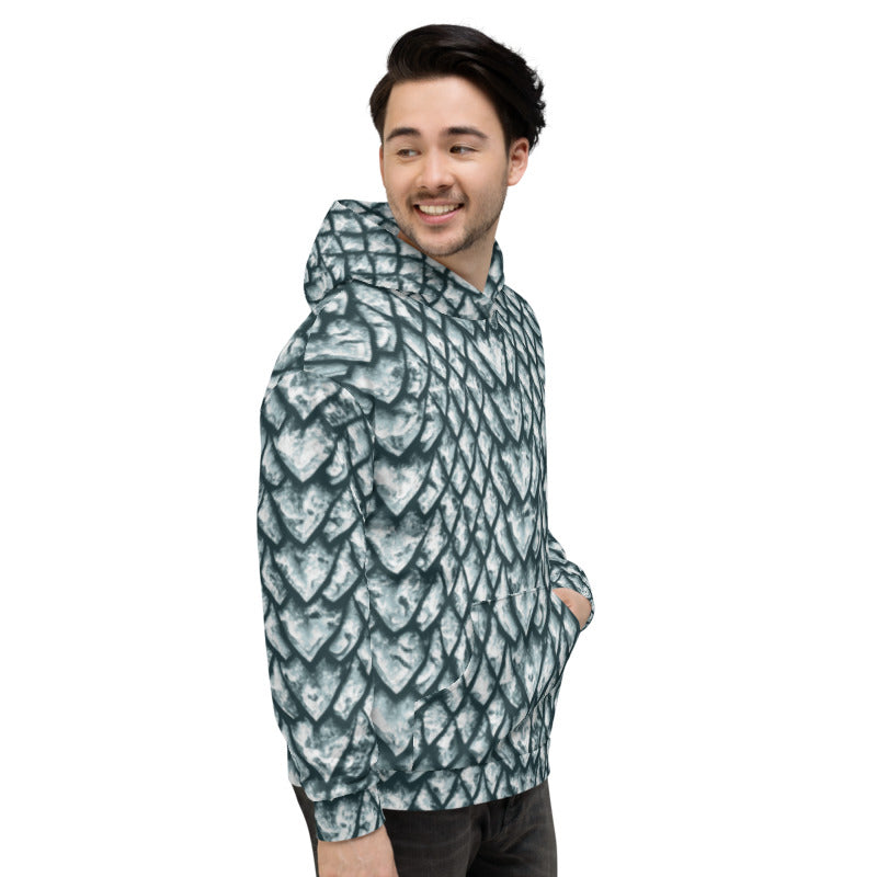 Ice Dragon Scale Unisex Hoodie