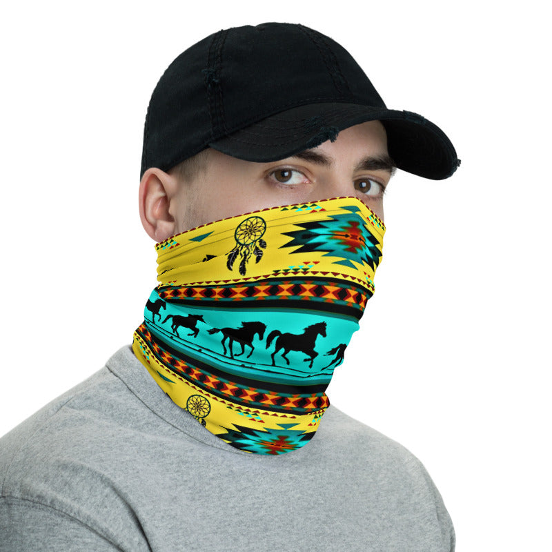Running Horses Neck Gaiter