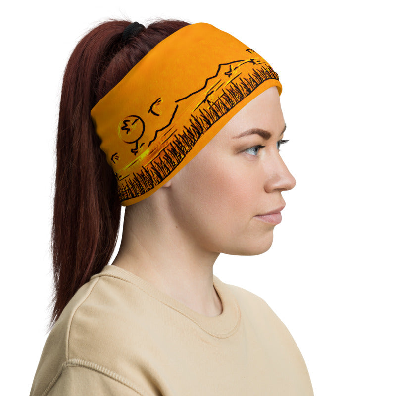 Sunrise In The Rushes Neck Gaiter