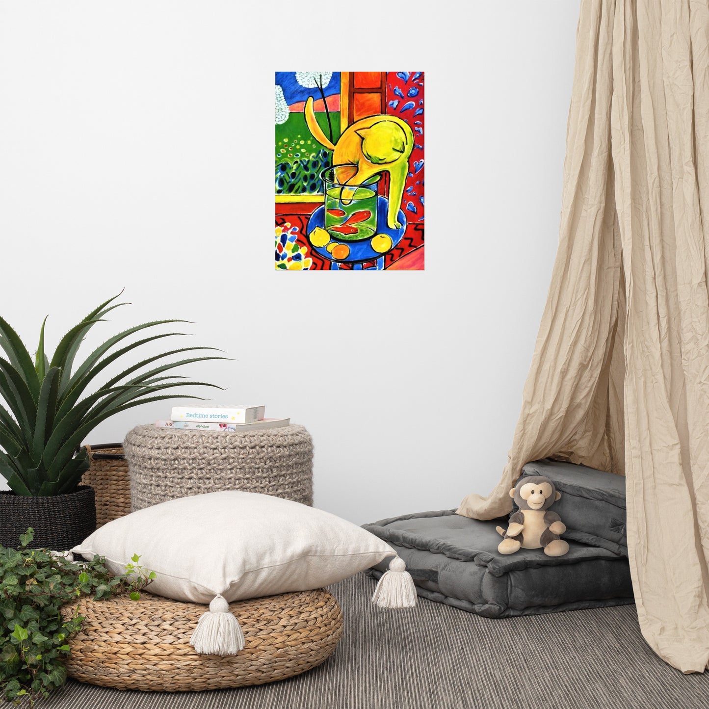 Henri Matisse Cat with Red Fishes Photo Paper Poster