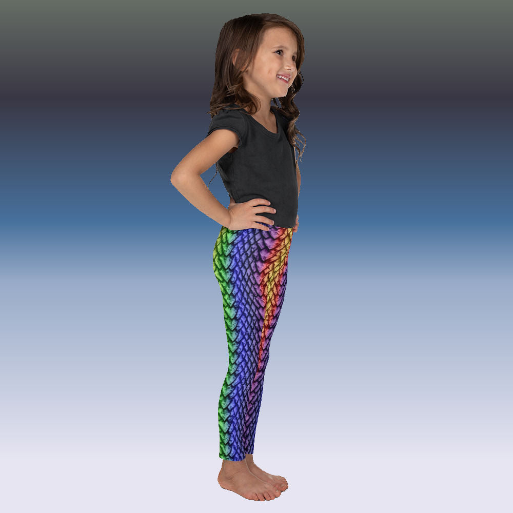 Rainbow Dragon Scale Kids' Leggings – Stonecrowe Trading Co.