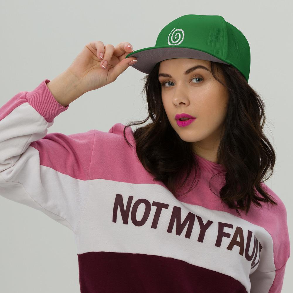 Spiral Snake Snapback Hat