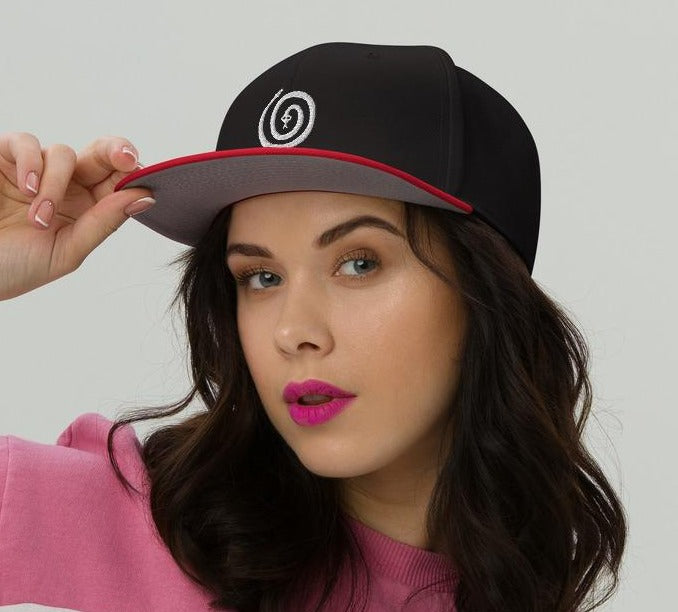 Spiral Snake Snapback Hat