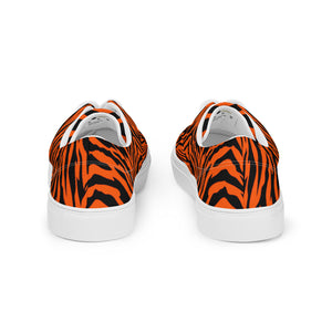 Bengal Tiger Stripe Women’s Lace-up Canvas Shoes