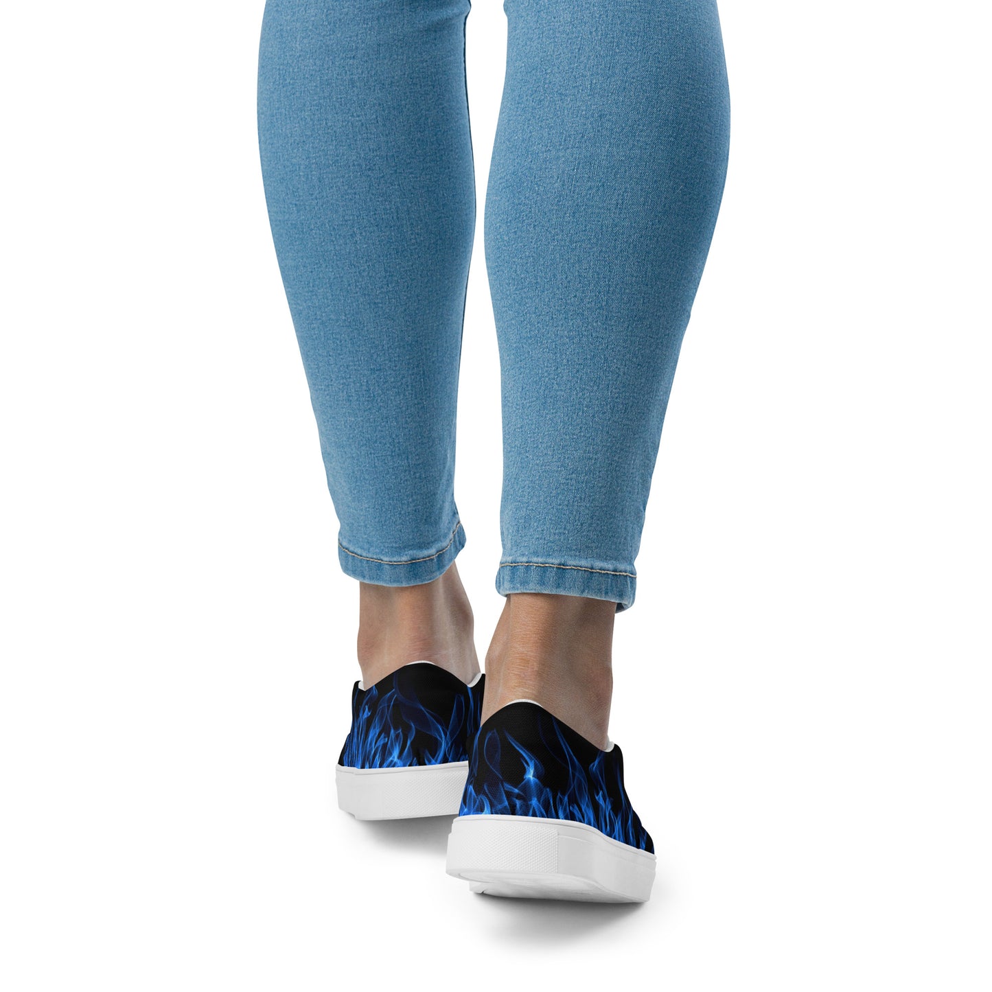 Blue Flame Women’s Slip-on Canvas Shoes