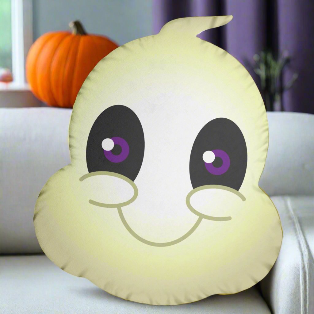 Friendly Ghost Shaped Pillow