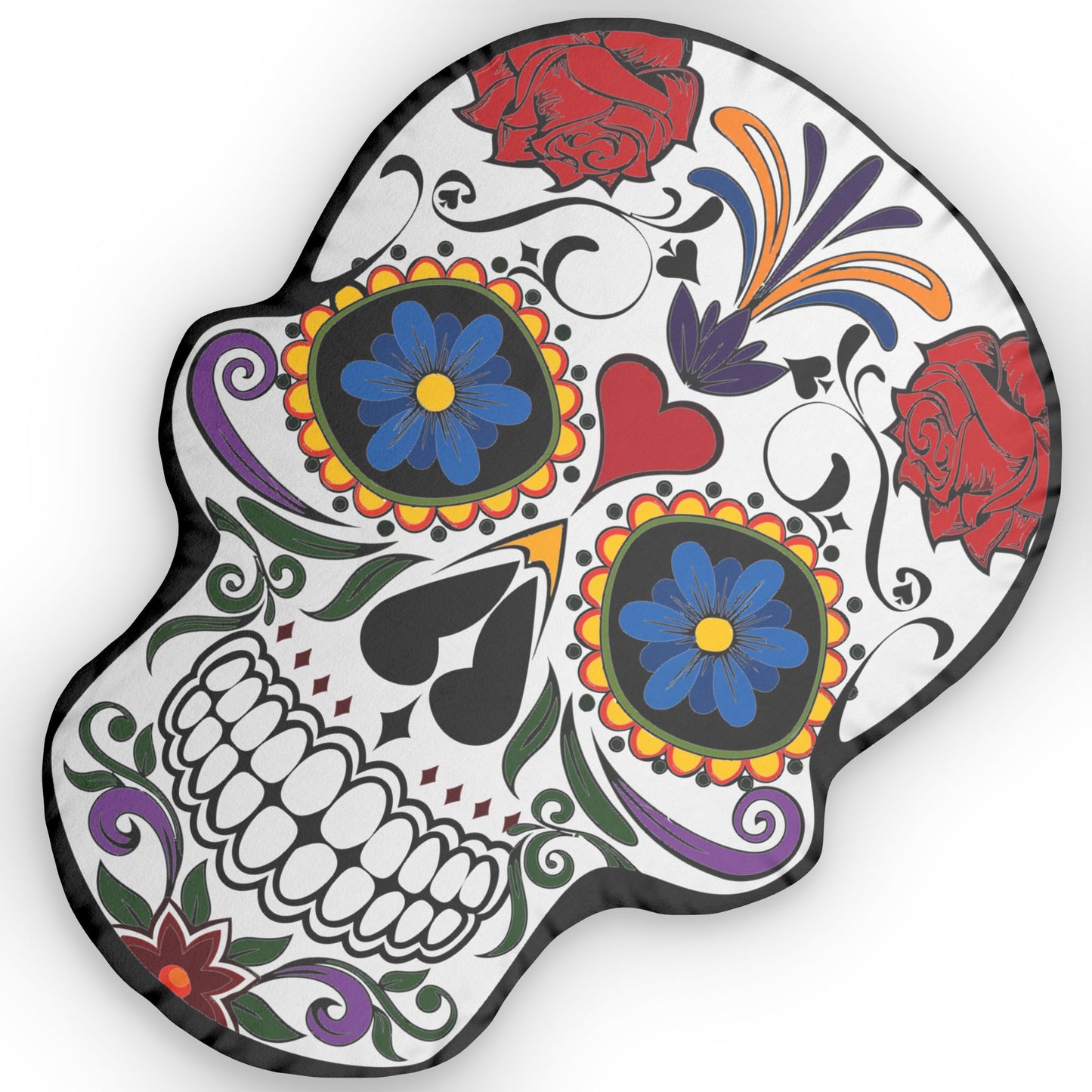 Sugar Skull Shaped Pillow