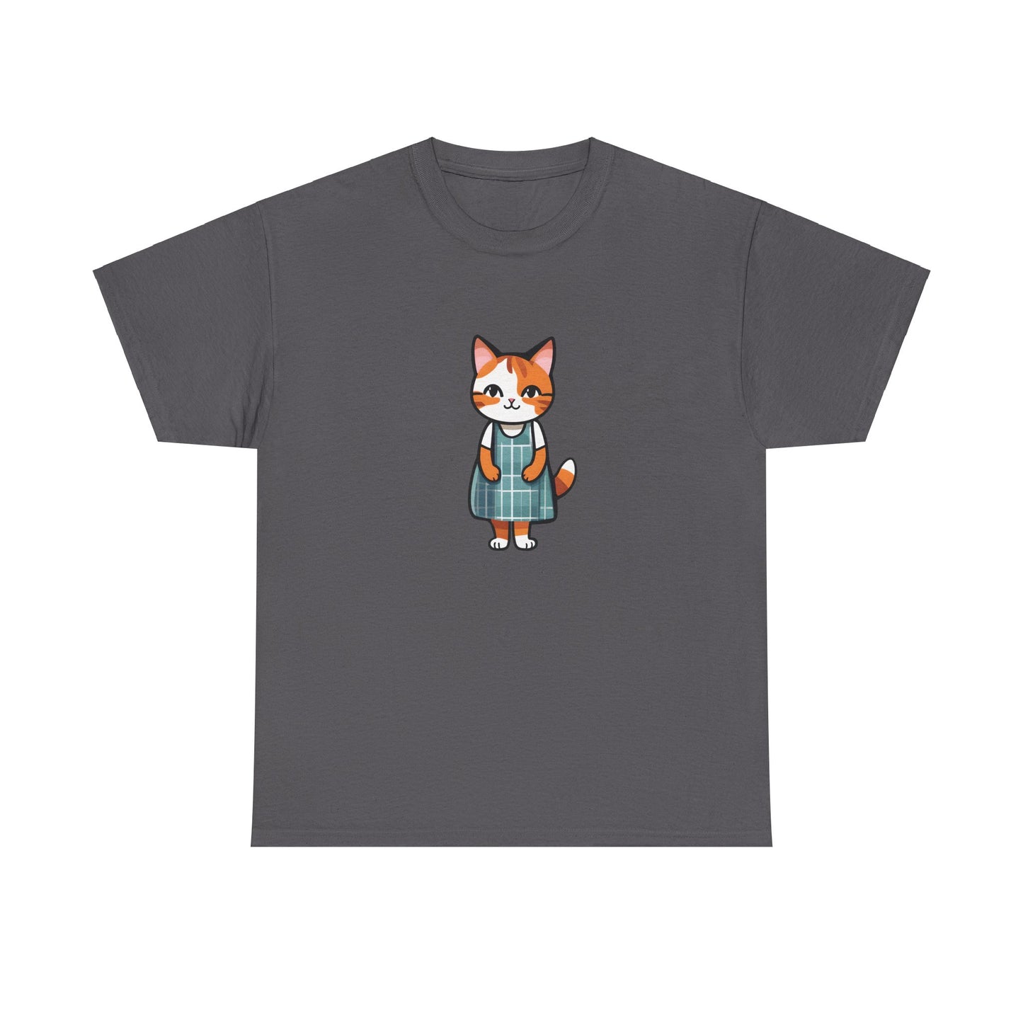 Cat in an Apron Dress Unisex Heavy Cotton Tee