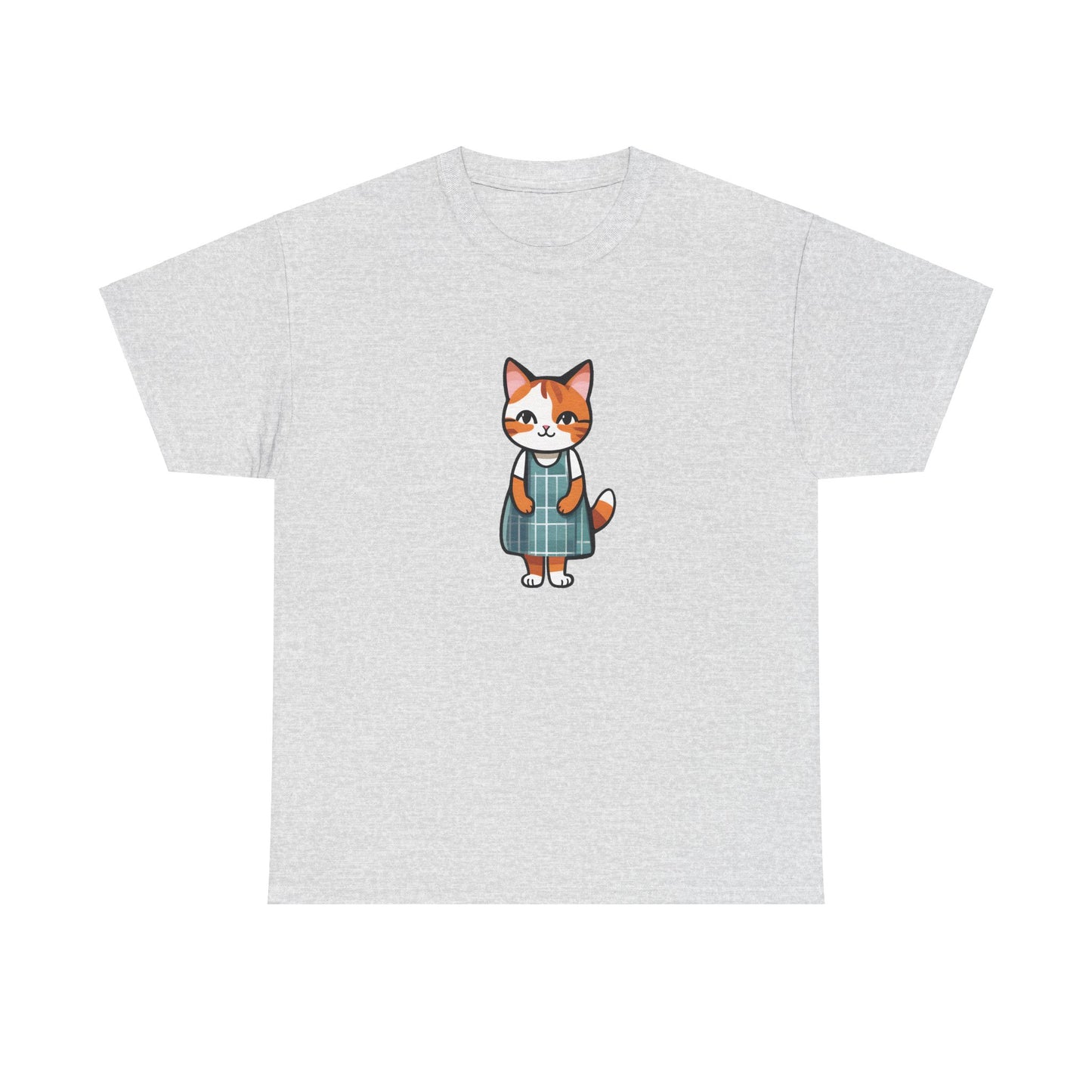 Cat in an Apron Dress Unisex Heavy Cotton Tee