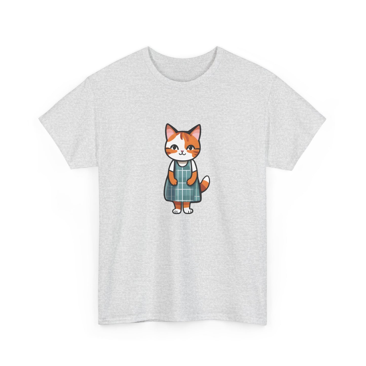 Cat in an Apron Dress Unisex Heavy Cotton Tee