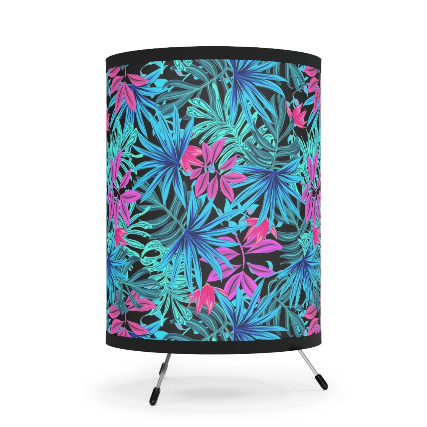 Tropical Leaves Tripod Lamp