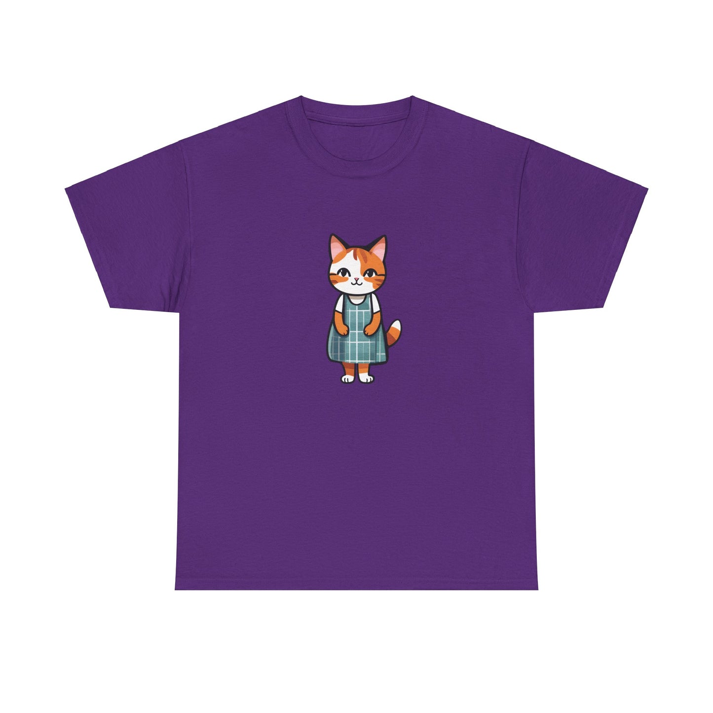 Cat in an Apron Dress Unisex Heavy Cotton Tee