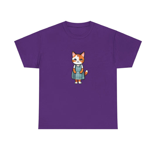 Cat in an Apron Dress Unisex Heavy Cotton Tee