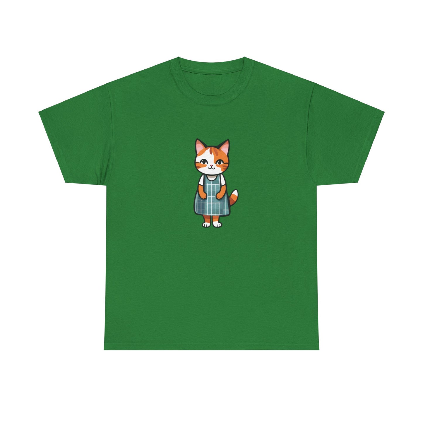 Cat in an Apron Dress Unisex Heavy Cotton Tee