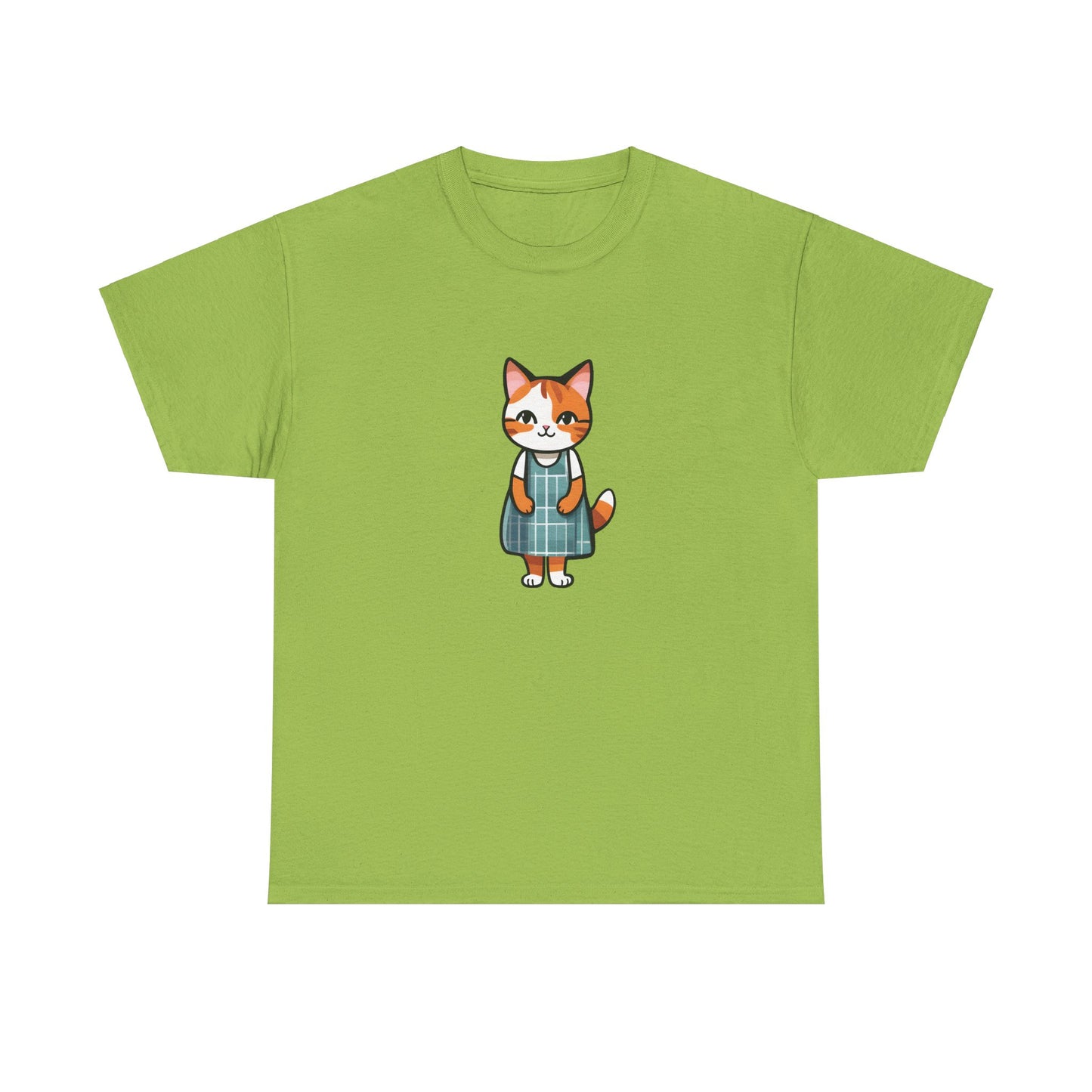 Cat in an Apron Dress Unisex Heavy Cotton Tee