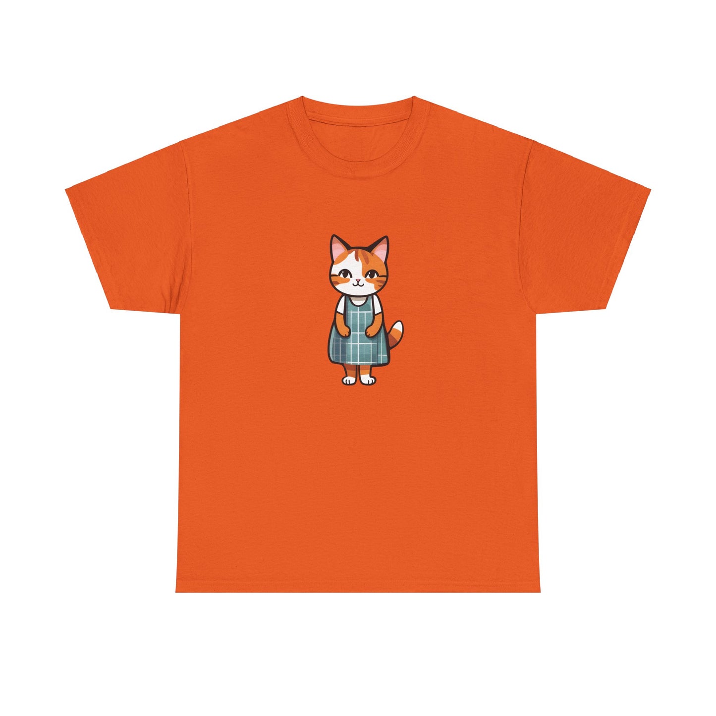 Cat in an Apron Dress Unisex Heavy Cotton Tee