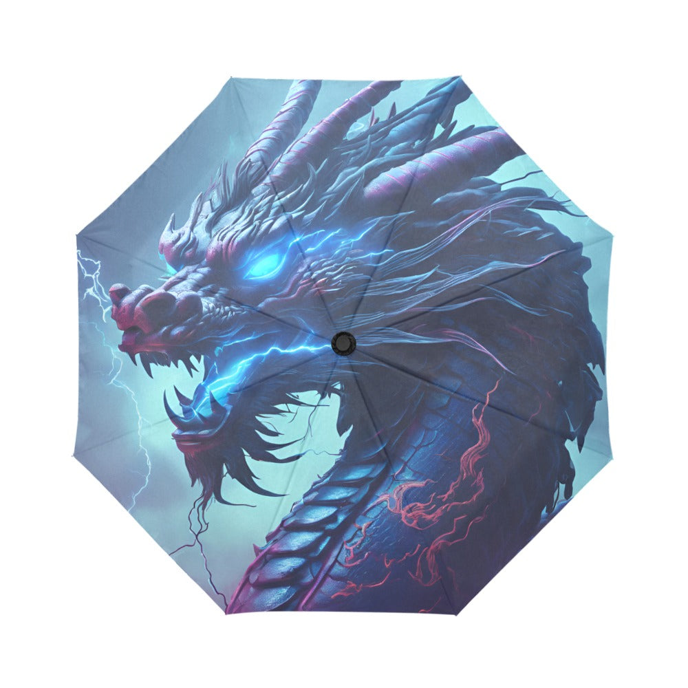 Lightning Dragon Automatic Foldable Umbrella