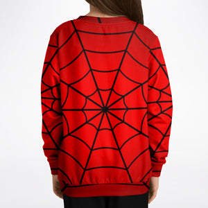 Crimson Spider Web Kids/Youth Sweatshirt