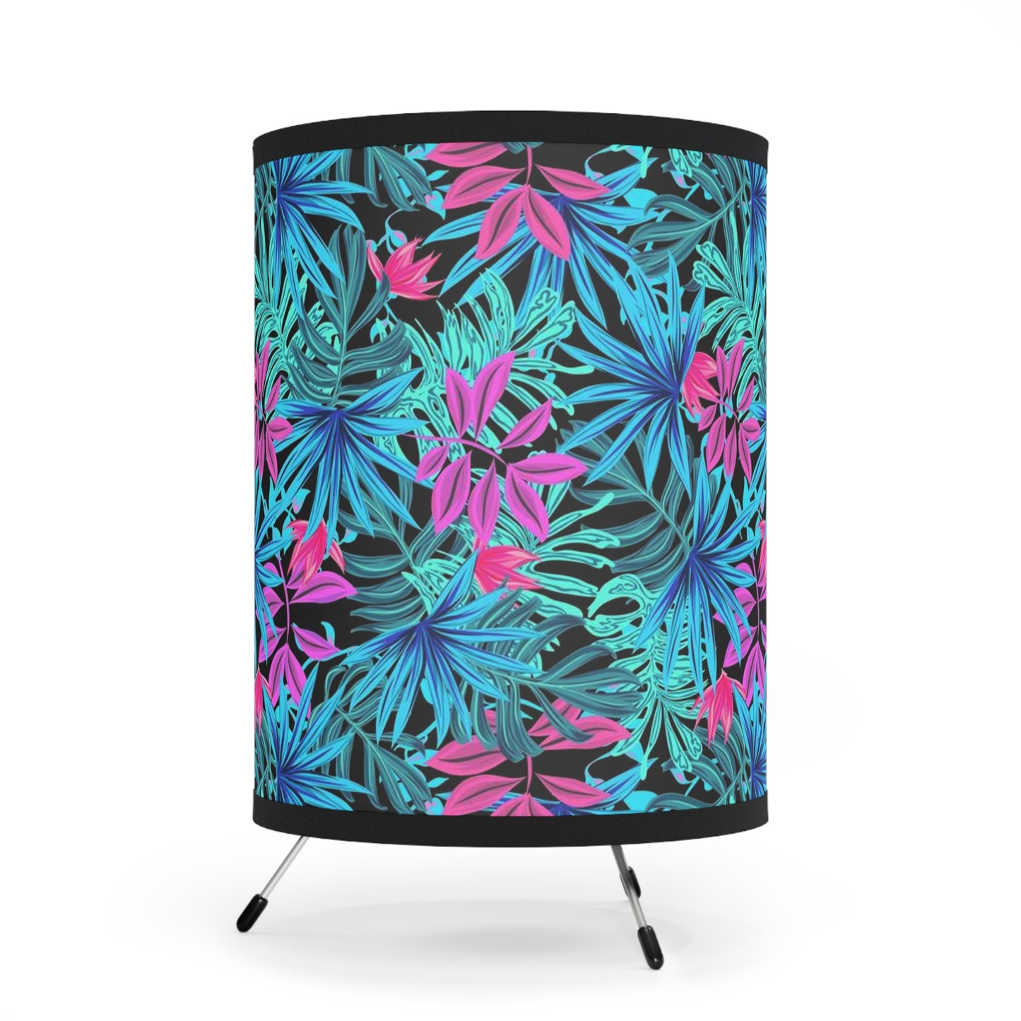 Tropical Leaves Tripod Lamp