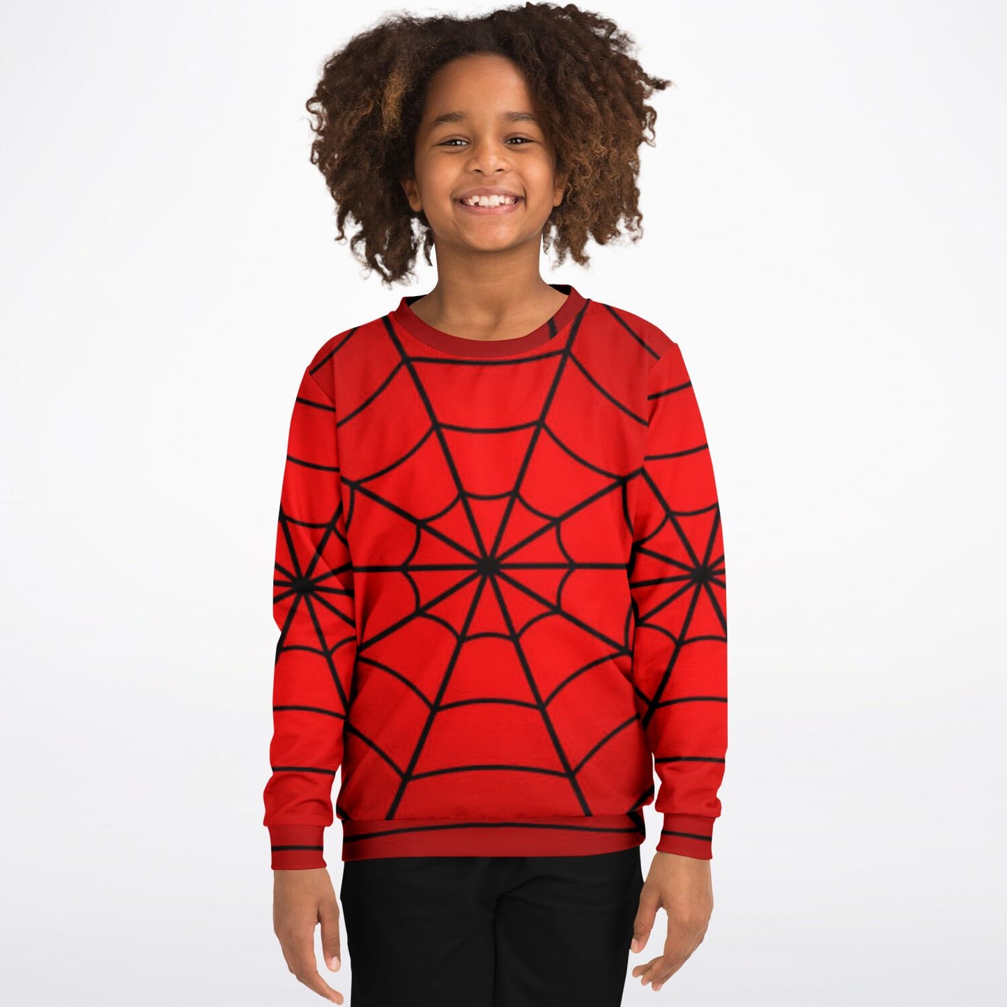 Crimson Spider Web Kids/Youth Sweatshirt