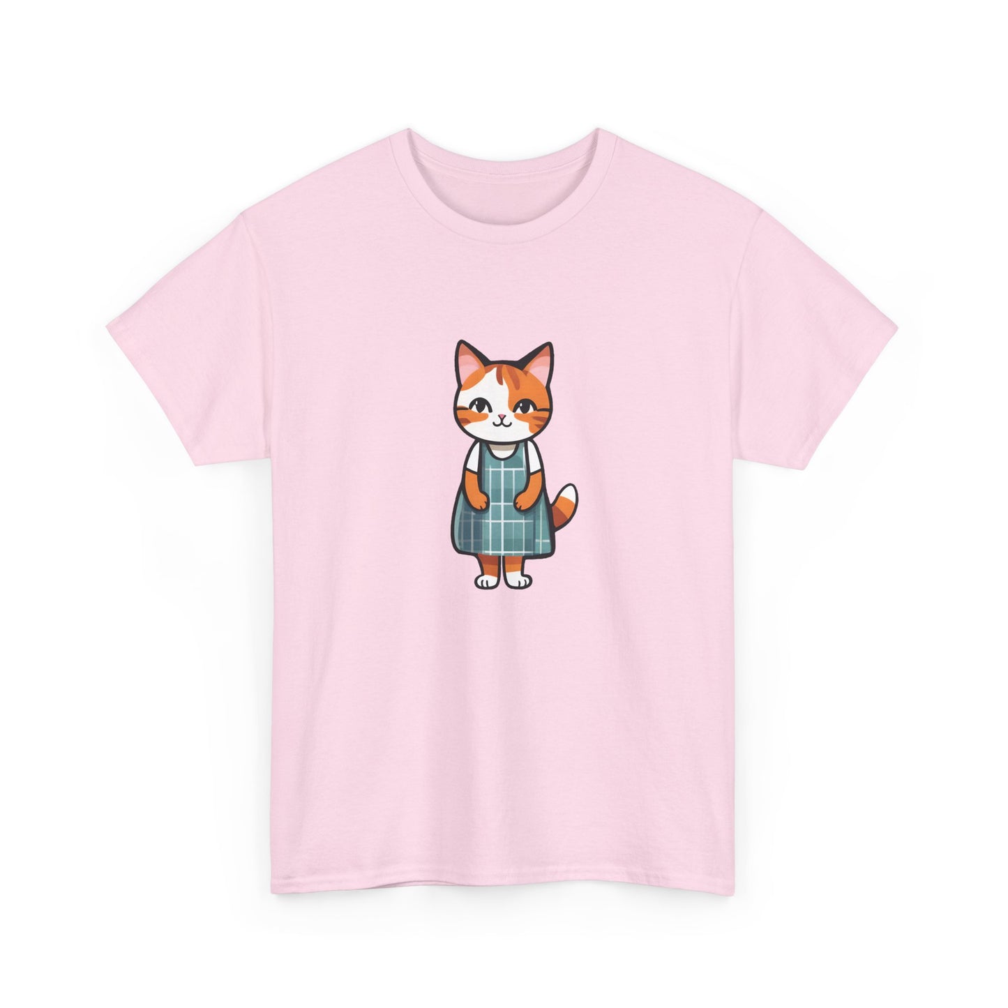 Cat in an Apron Dress Unisex Heavy Cotton Tee