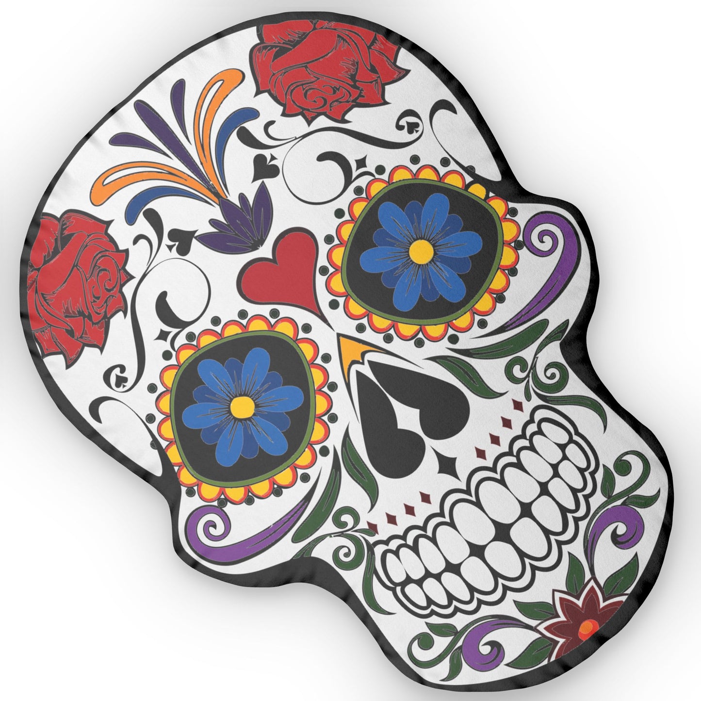 Sugar Skull Shaped Pillow