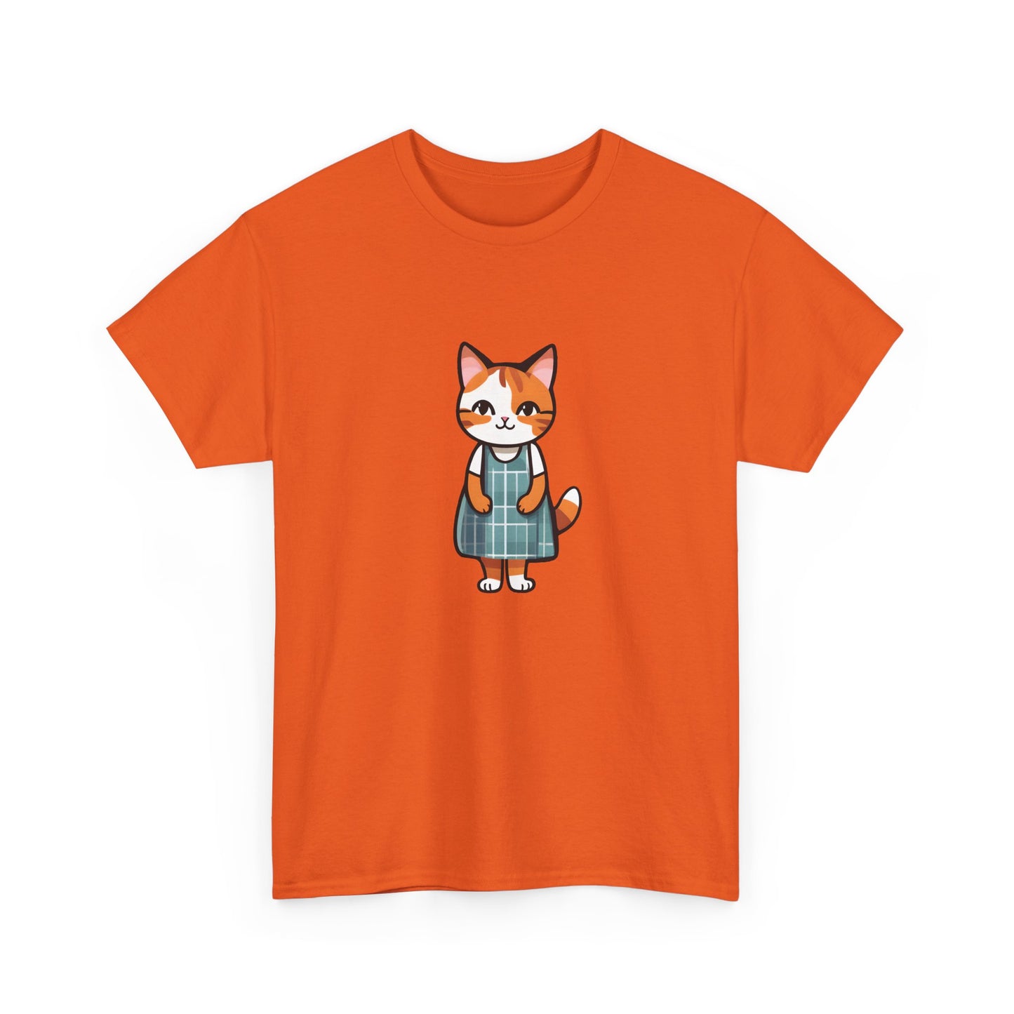 Cat in an Apron Dress Unisex Heavy Cotton Tee