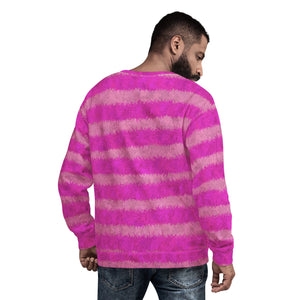 Cheshire Cat Inspired Fur Pattern Unisex Sweatshirt