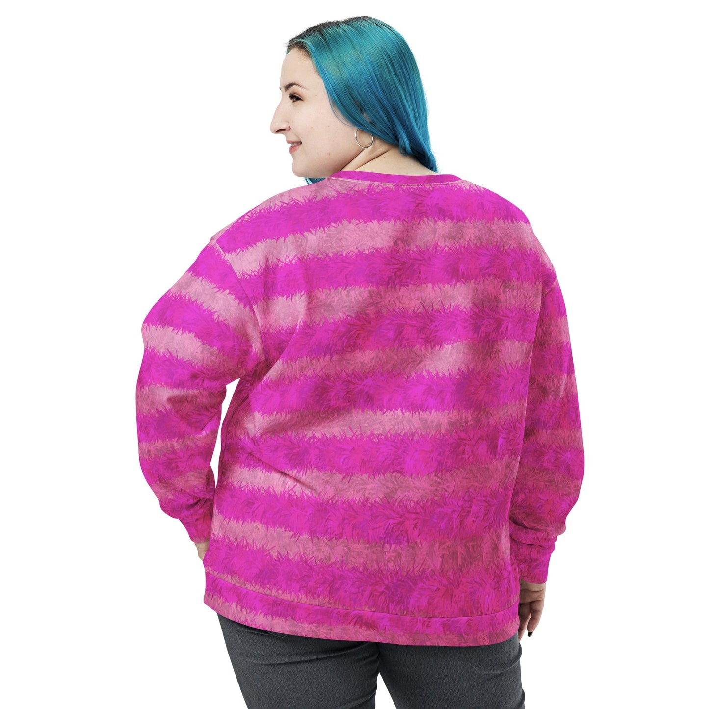 Cheshire Cat Inspired Fur Pattern Unisex Sweatshirt