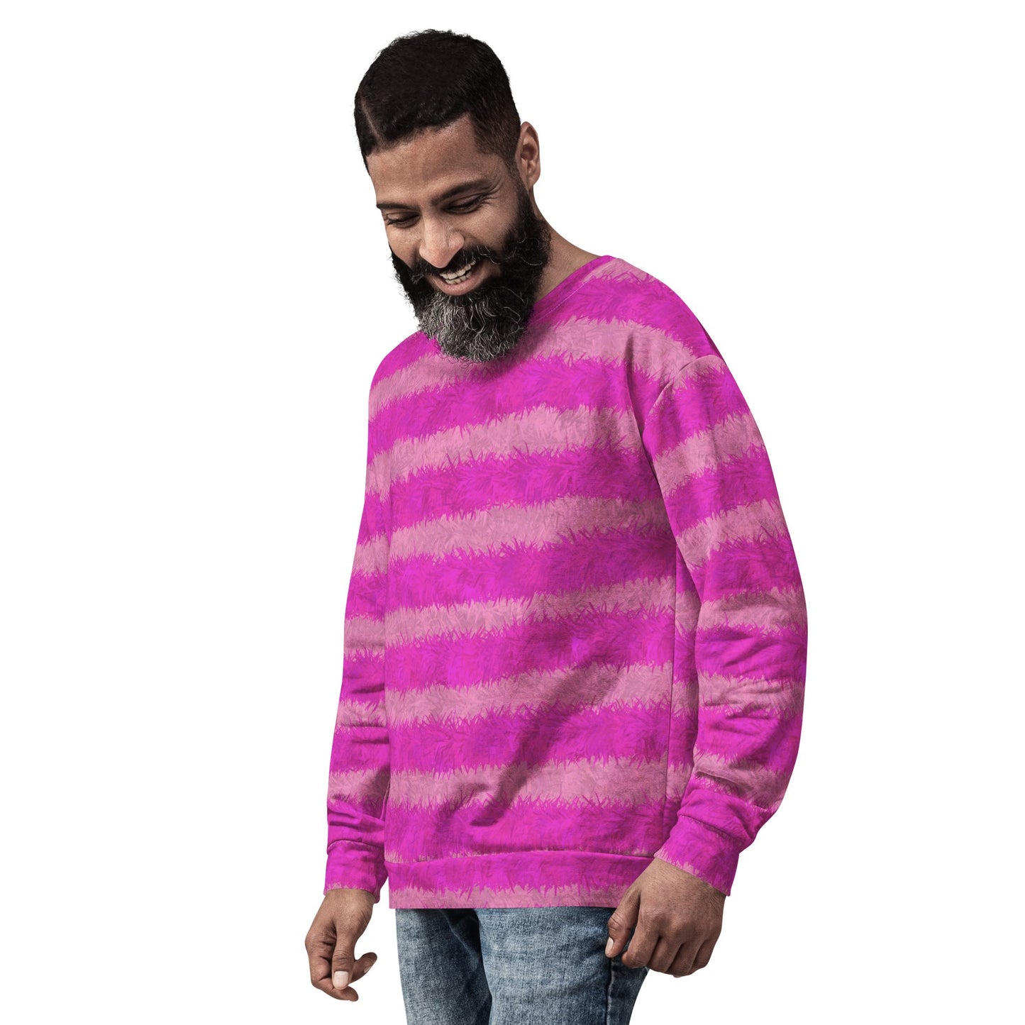 Cheshire Cat Inspired Fur Pattern Unisex Sweatshirt