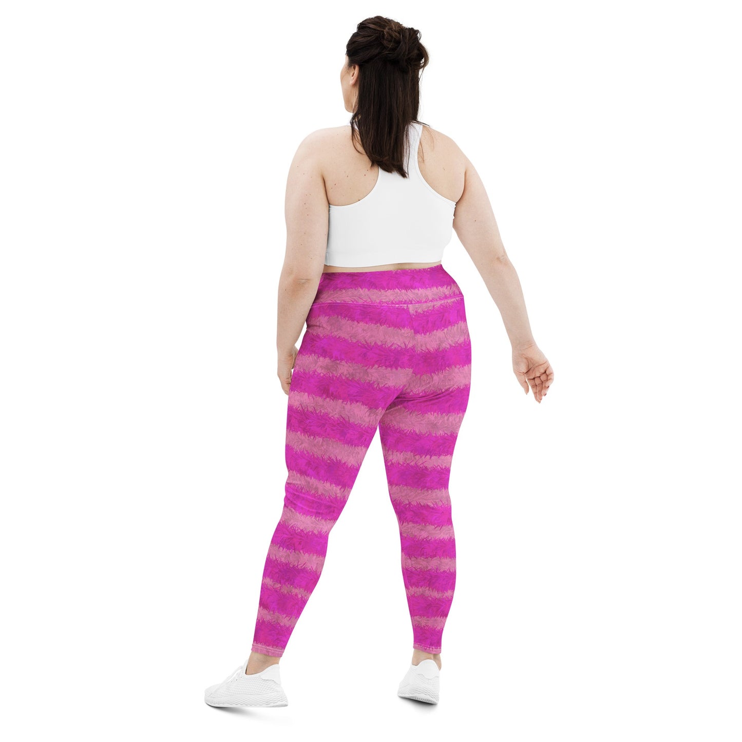 Cheshire Cat Inspired Fur Print Plus Size Leggings