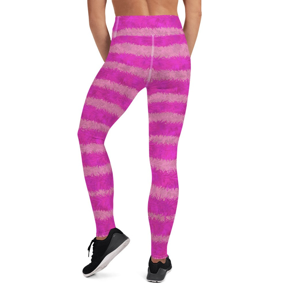 Cheshire Cat Inspired Fur Print Yoga Leggings