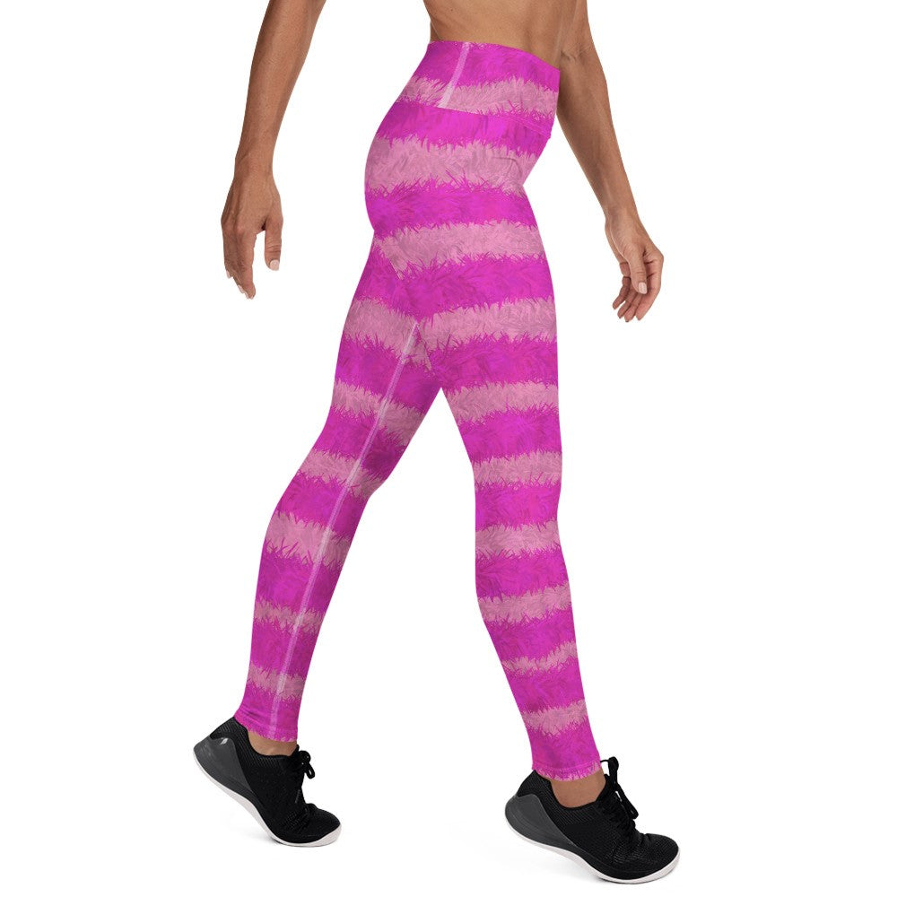 Cheshire Cat Inspired Fur Print Yoga Leggings