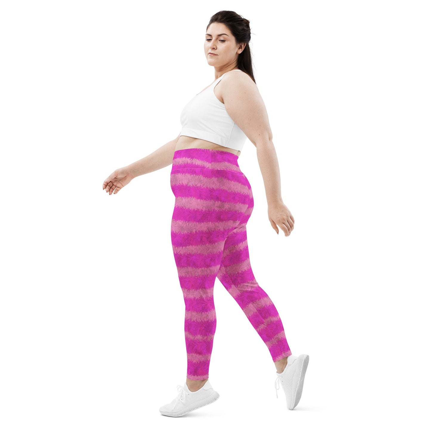 Cheshire Cat Inspired Fur Print Plus Size Leggings