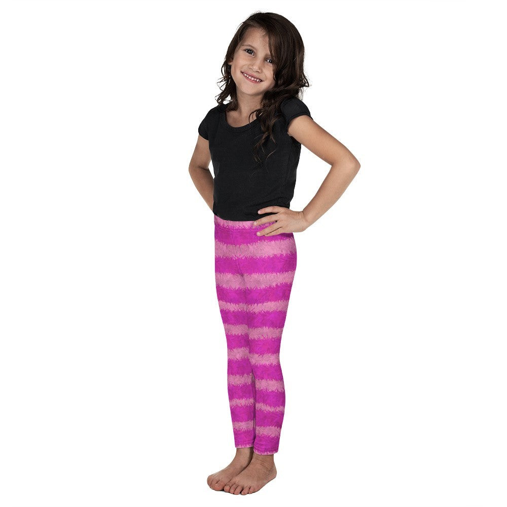 Cheshire Cat Inspired Fur Print Kids' Leggings