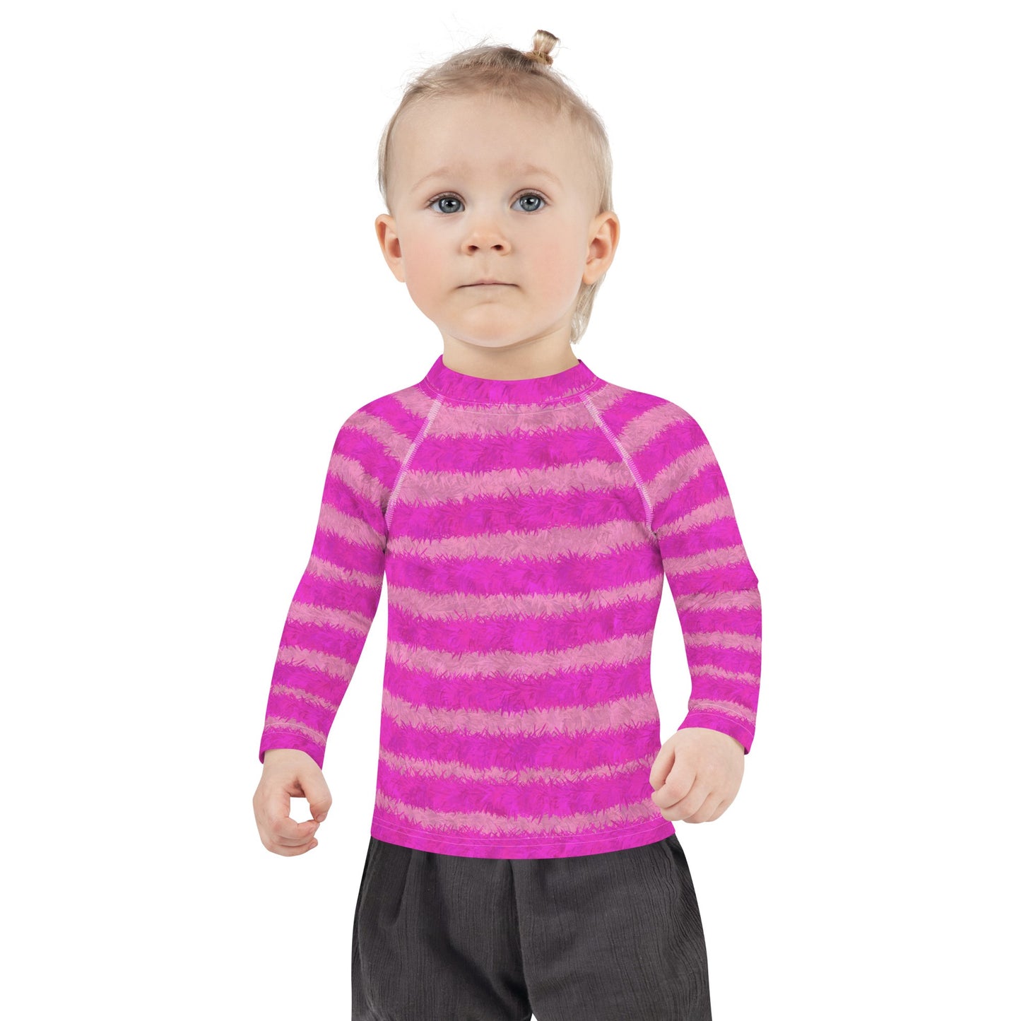 Cheshire Cat Inspired Fur Print Kids' Rash Guard