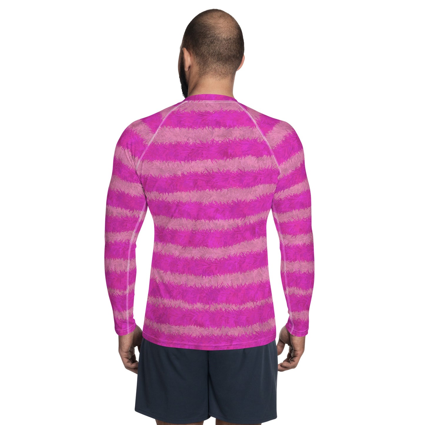 Cheshire Cat Inspired Fur Print Men's Rash Guard