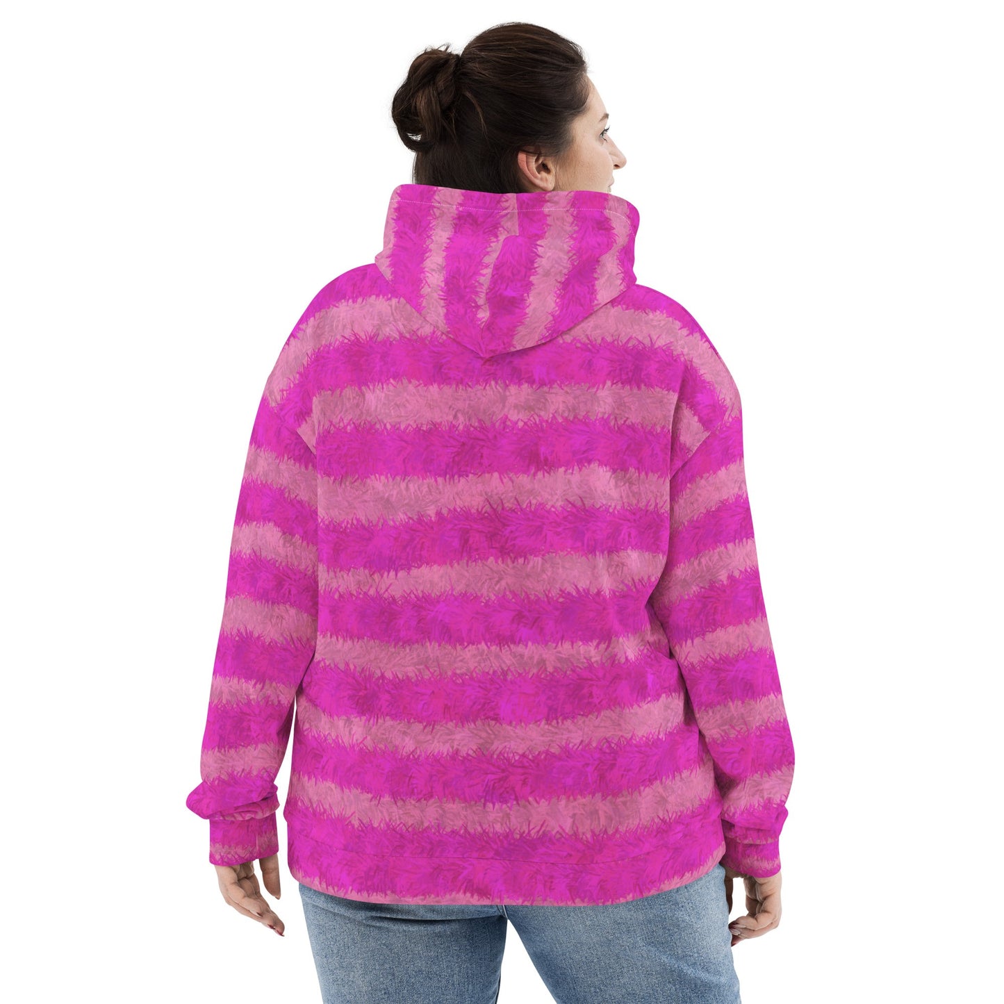 Cheshire Cat Inspired Fur Print Unisex Hoodie