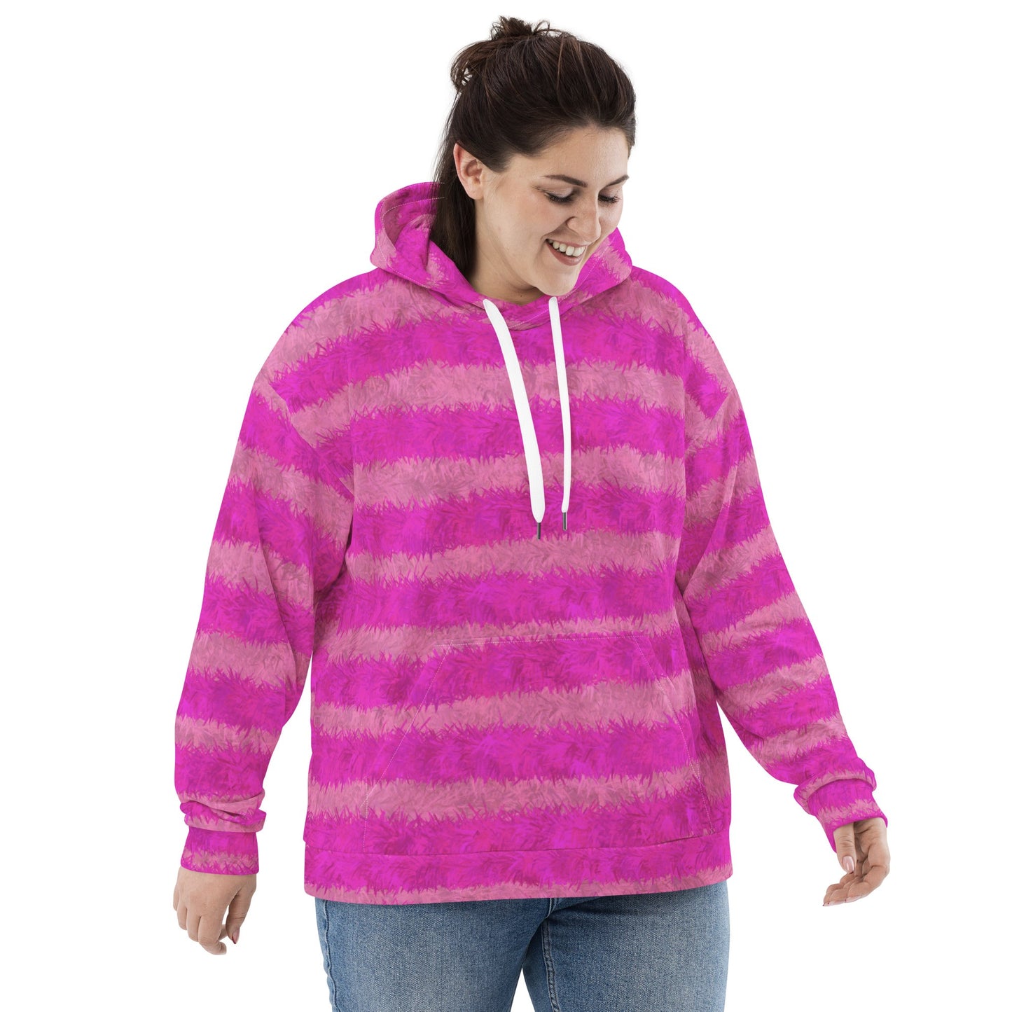 Cheshire Cat Inspired Fur Print Unisex Hoodie