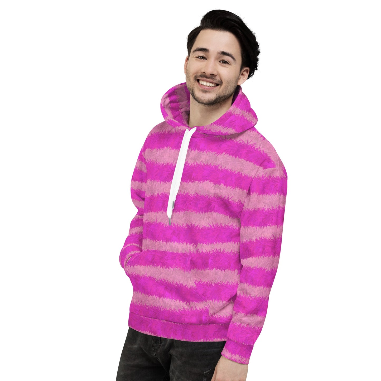 Cheshire Cat Inspired Fur Print Unisex Hoodie