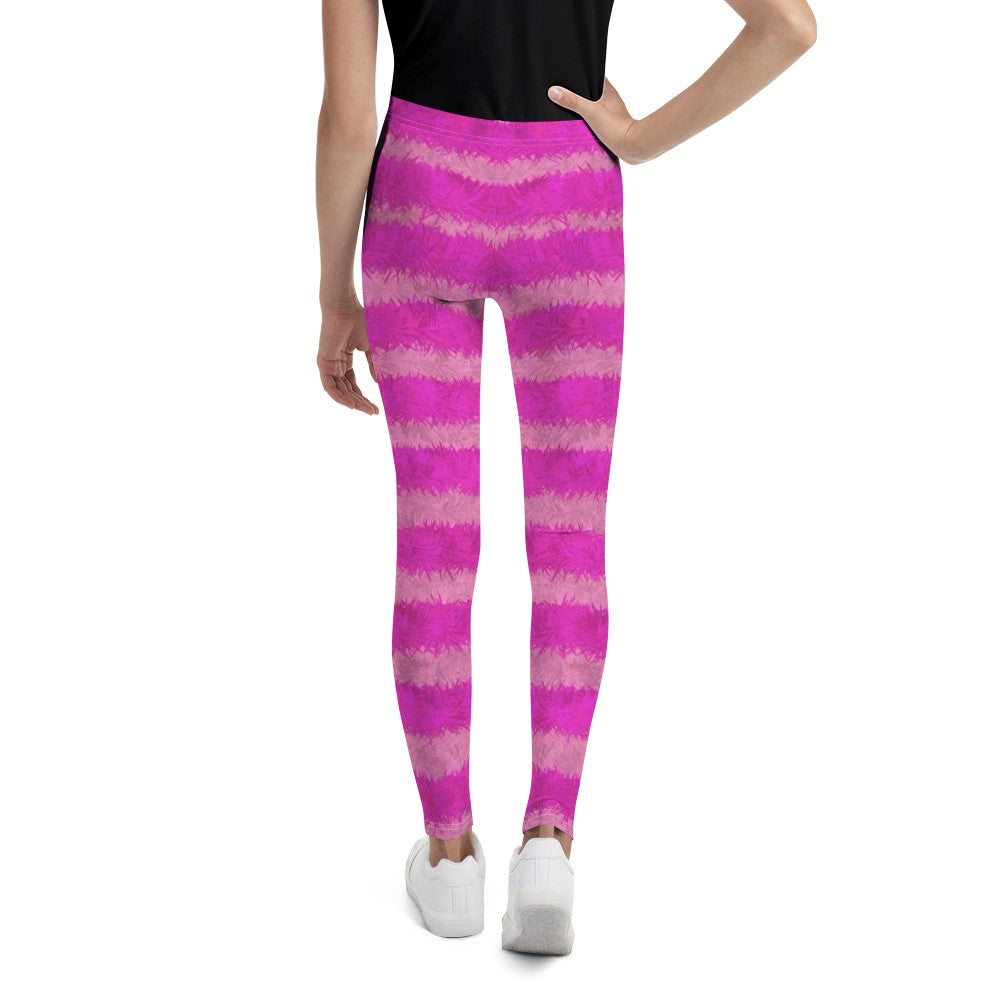 Cheshire Cat Inspired Fur Print Youth Leggings