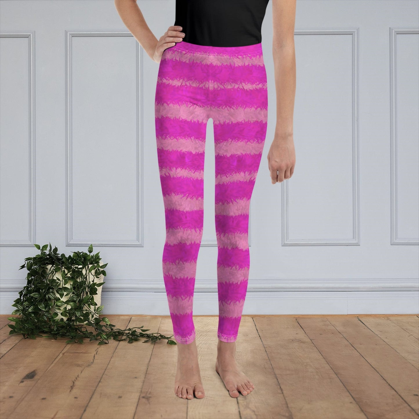 Cheshire Cat Inspired Fur Print Youth Leggings