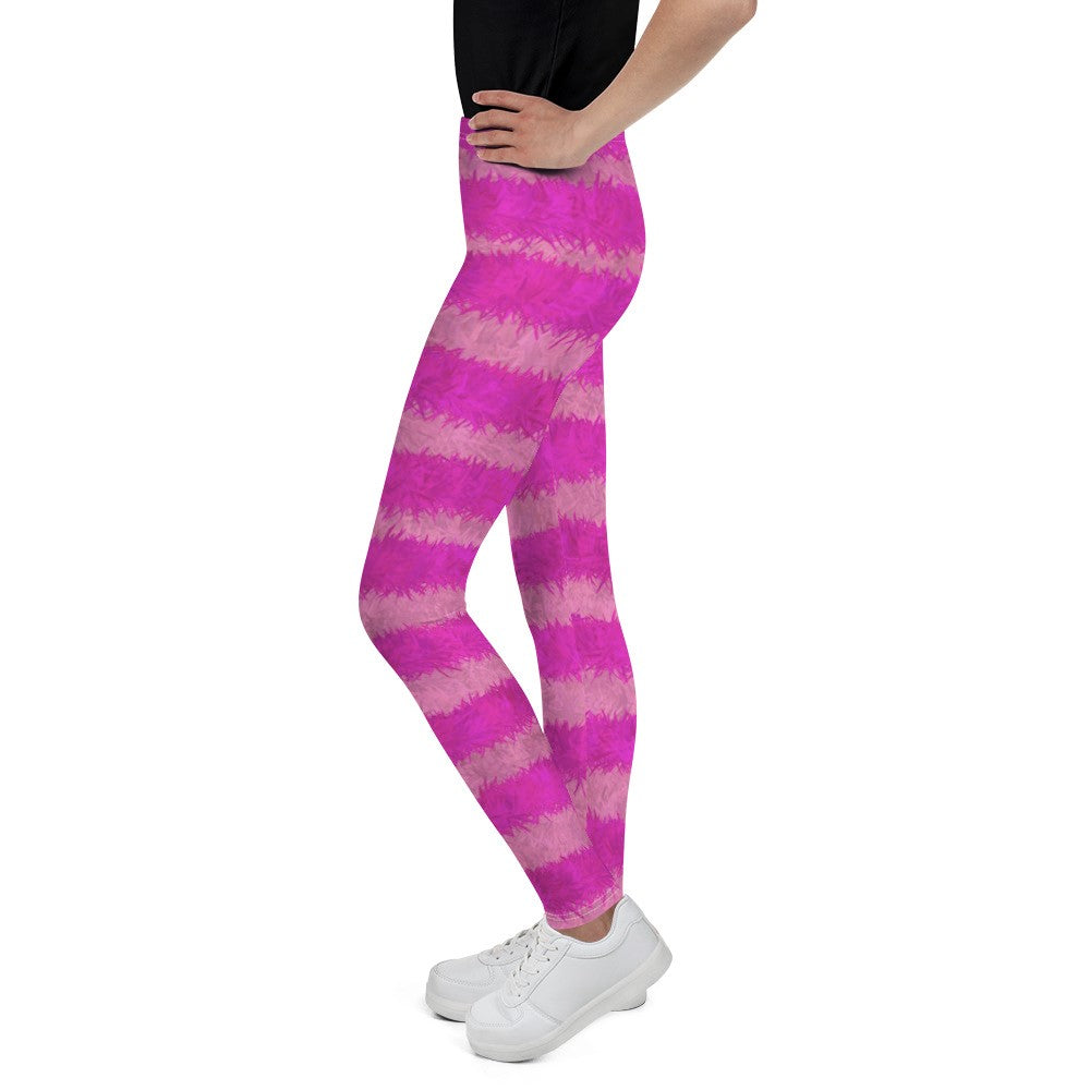 Cheshire Cat Inspired Fur Print Youth Leggings