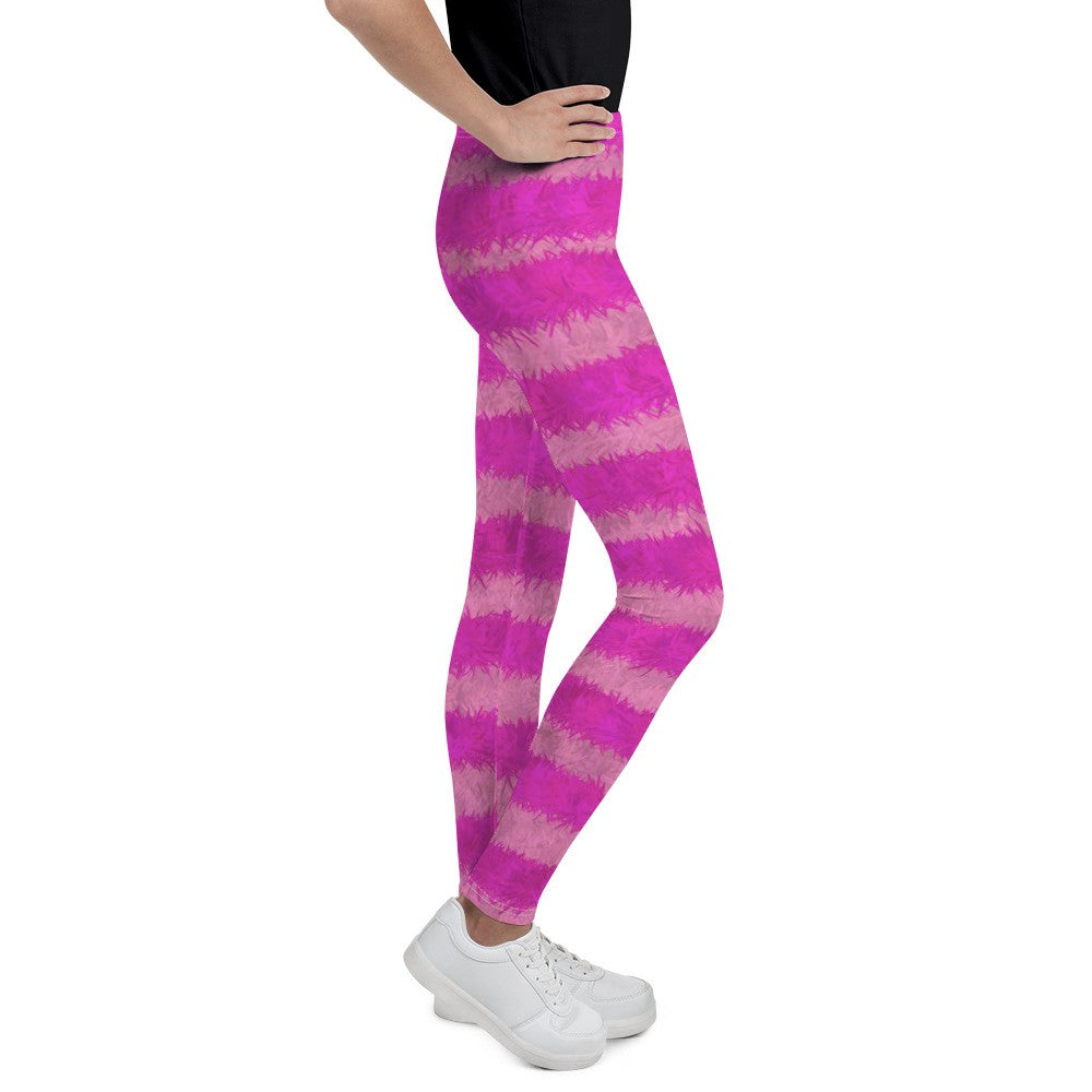 Cheshire Cat Inspired Fur Print Youth Leggings